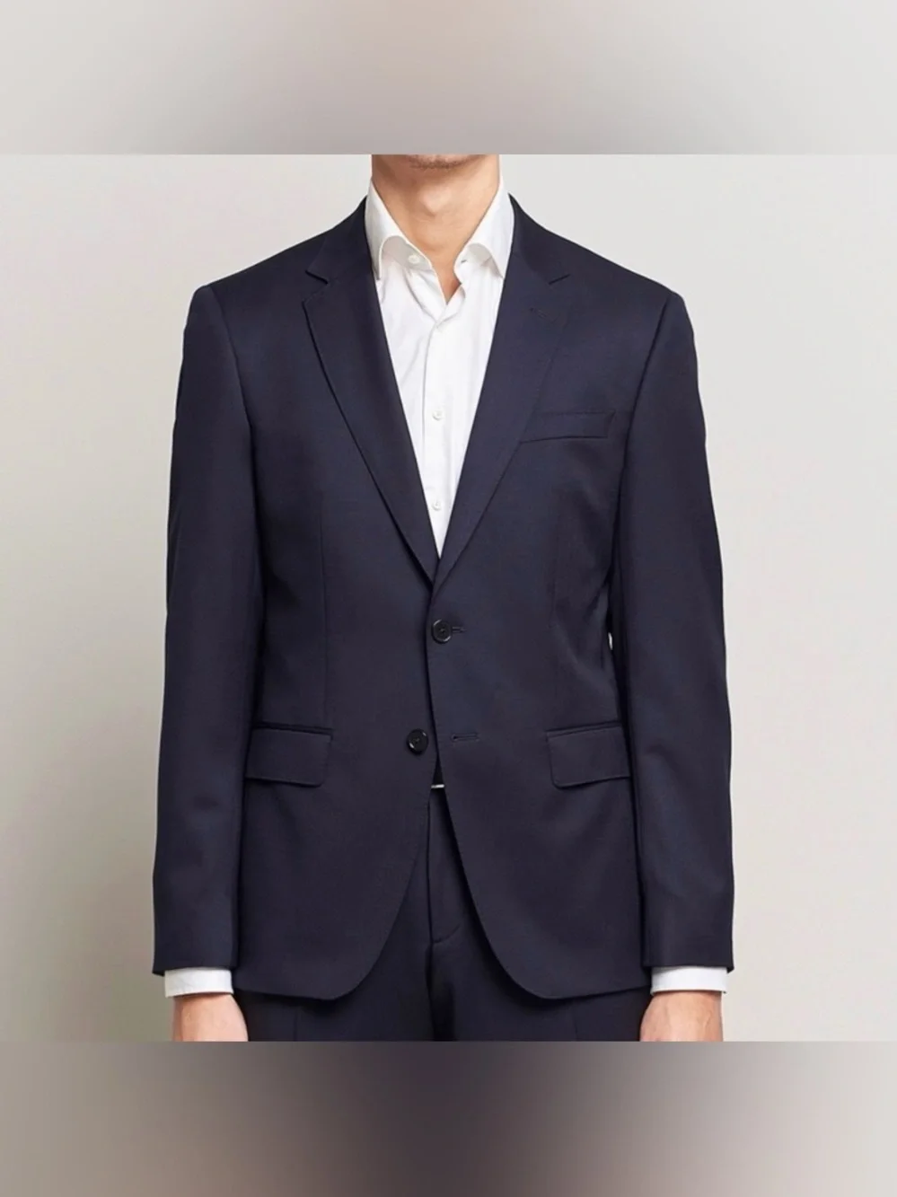 HUGO BOSS REDA Super 110 Italian Virgin Wool Suit Jacket Slim Fit Mens 38 R